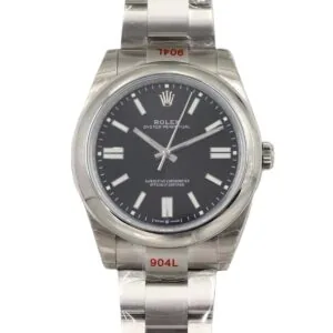 Oyster Perpetual 41mm glänzend schwarzes Zifferblatt 114300