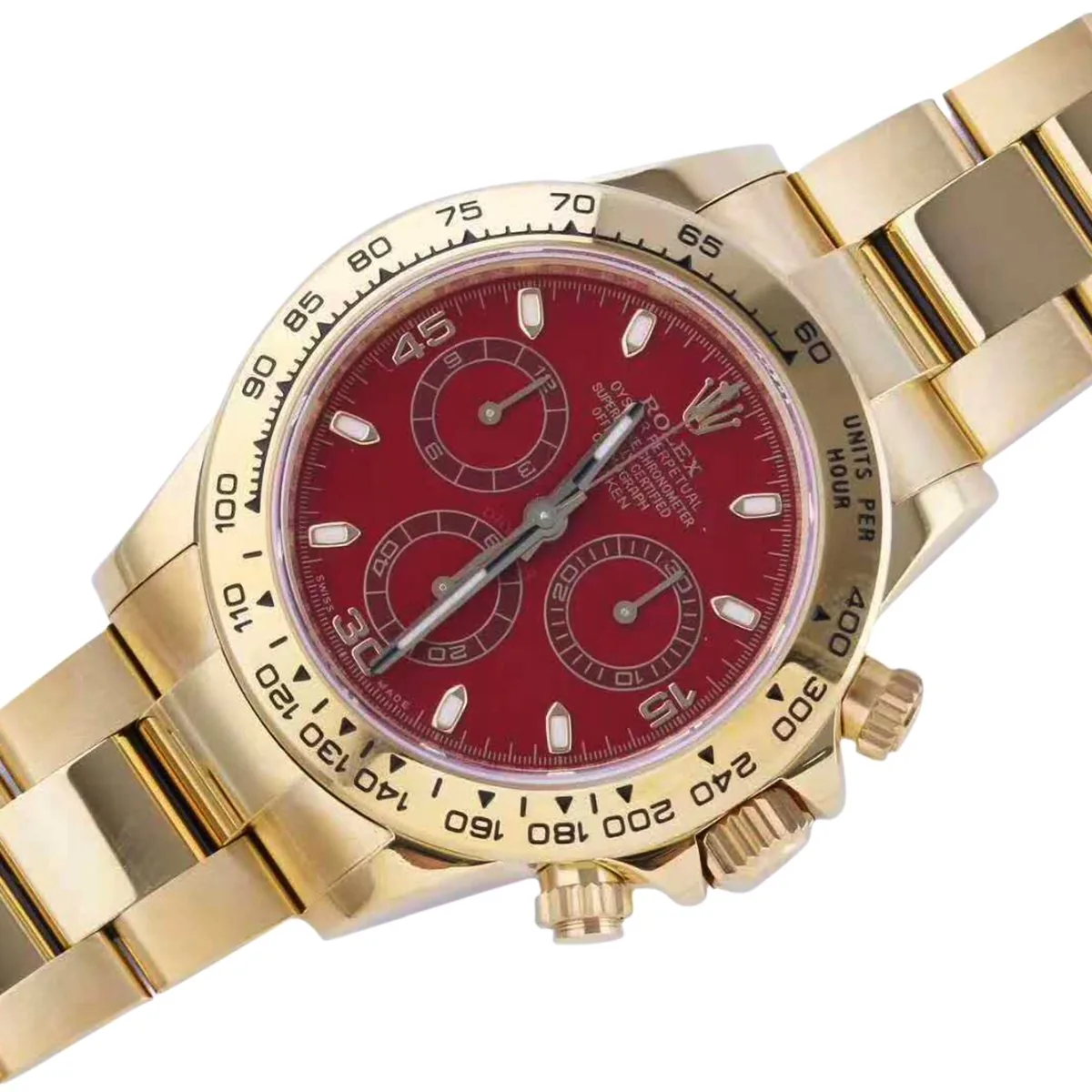 Daytona 116505 quadrante rosso in oro rosa - immagine 2