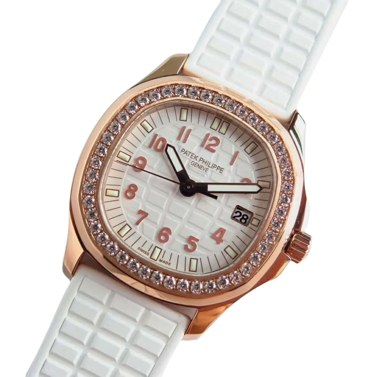 Aquanaut Luce 5068R-010 weißes Zifferblatt in Roségold – Bild 2