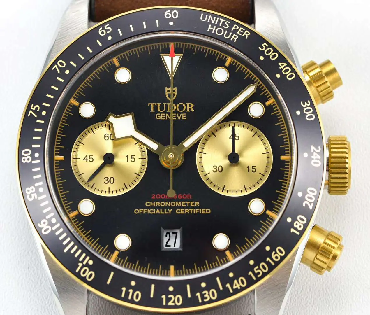 Black Bay Chrono S&G Ref: M79363N su cinturino in pelle - immagine 7
