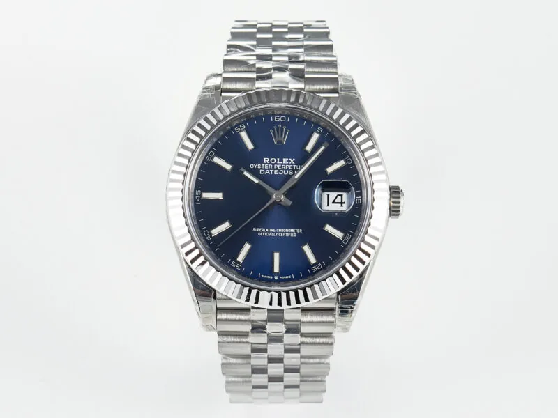 Datejust 36mm 126334 VSF esfera azul índices de bastón en oro blanco - Imagen 6