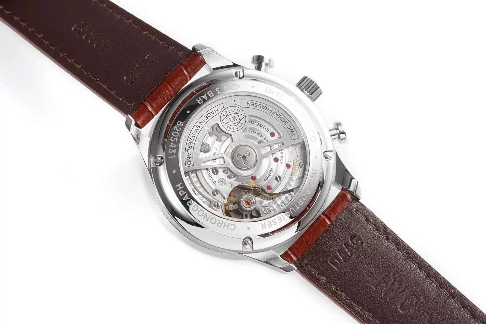 Portugieser Chronograph IW371611 quadrante bianco in acciaio - immagine 8