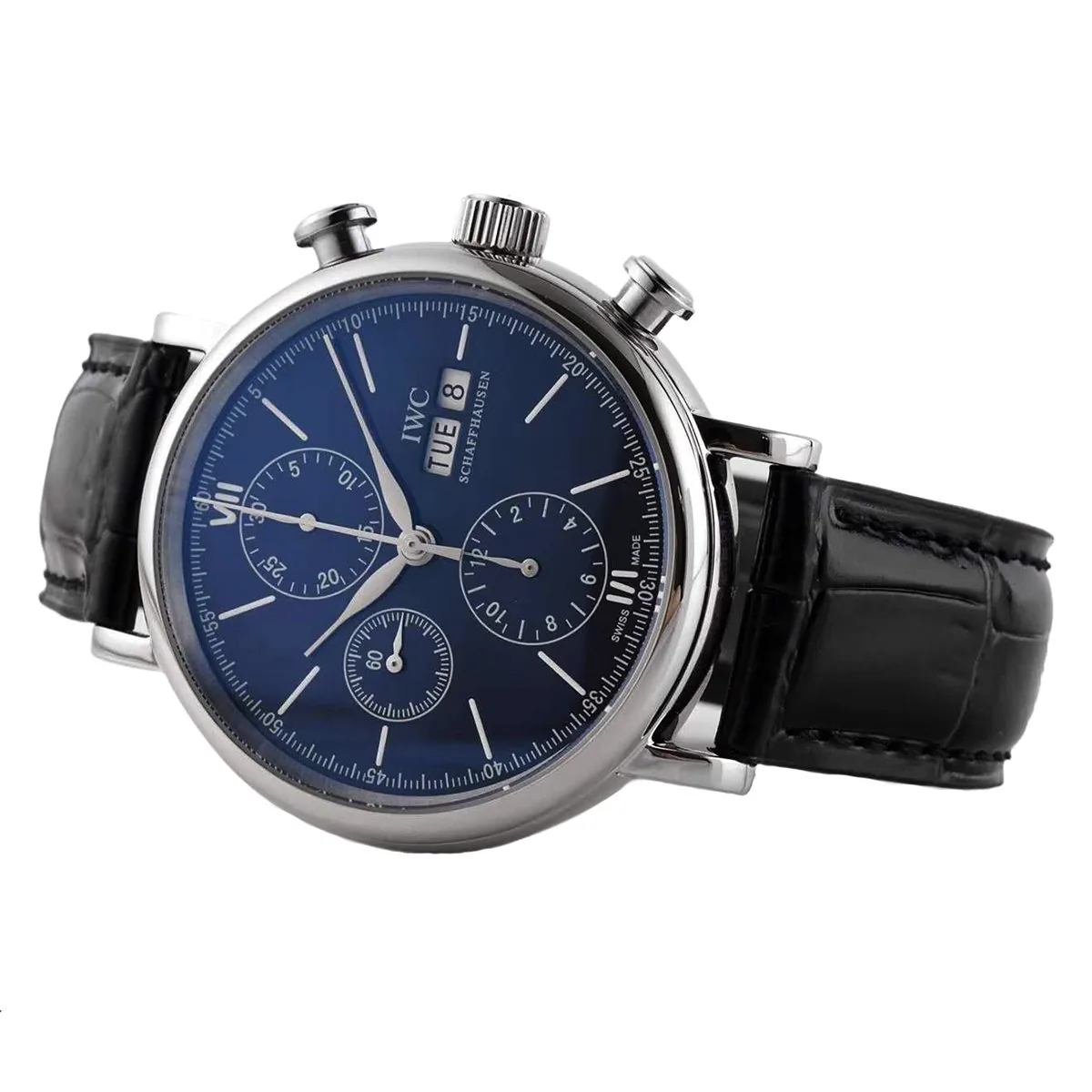 Portofino Chronograph IW390303 Edition “150 Years” esfera azul en acero - Imagen 2