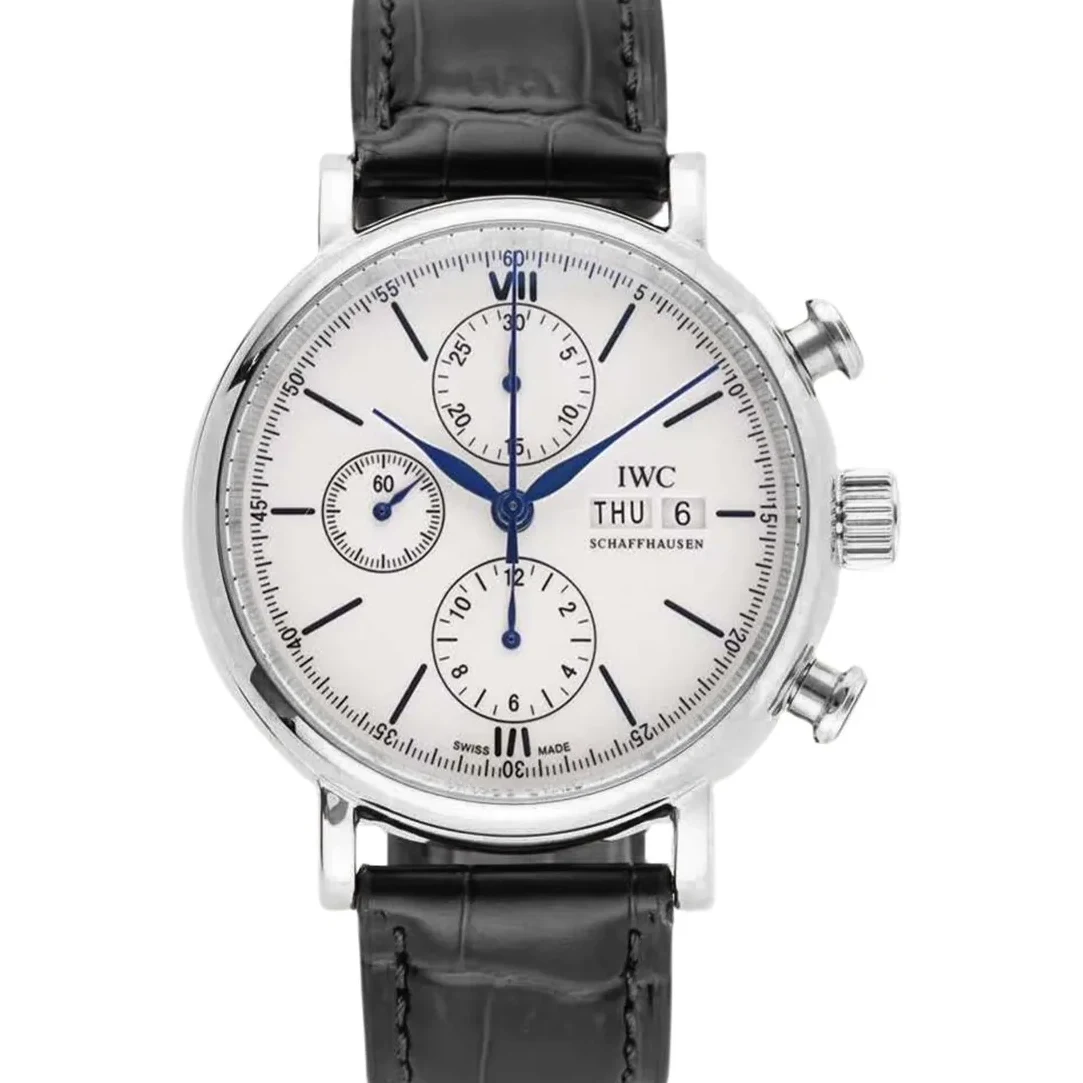 Portofino Chronograph IW391024 Edition “150 Years” White Dial in Steel