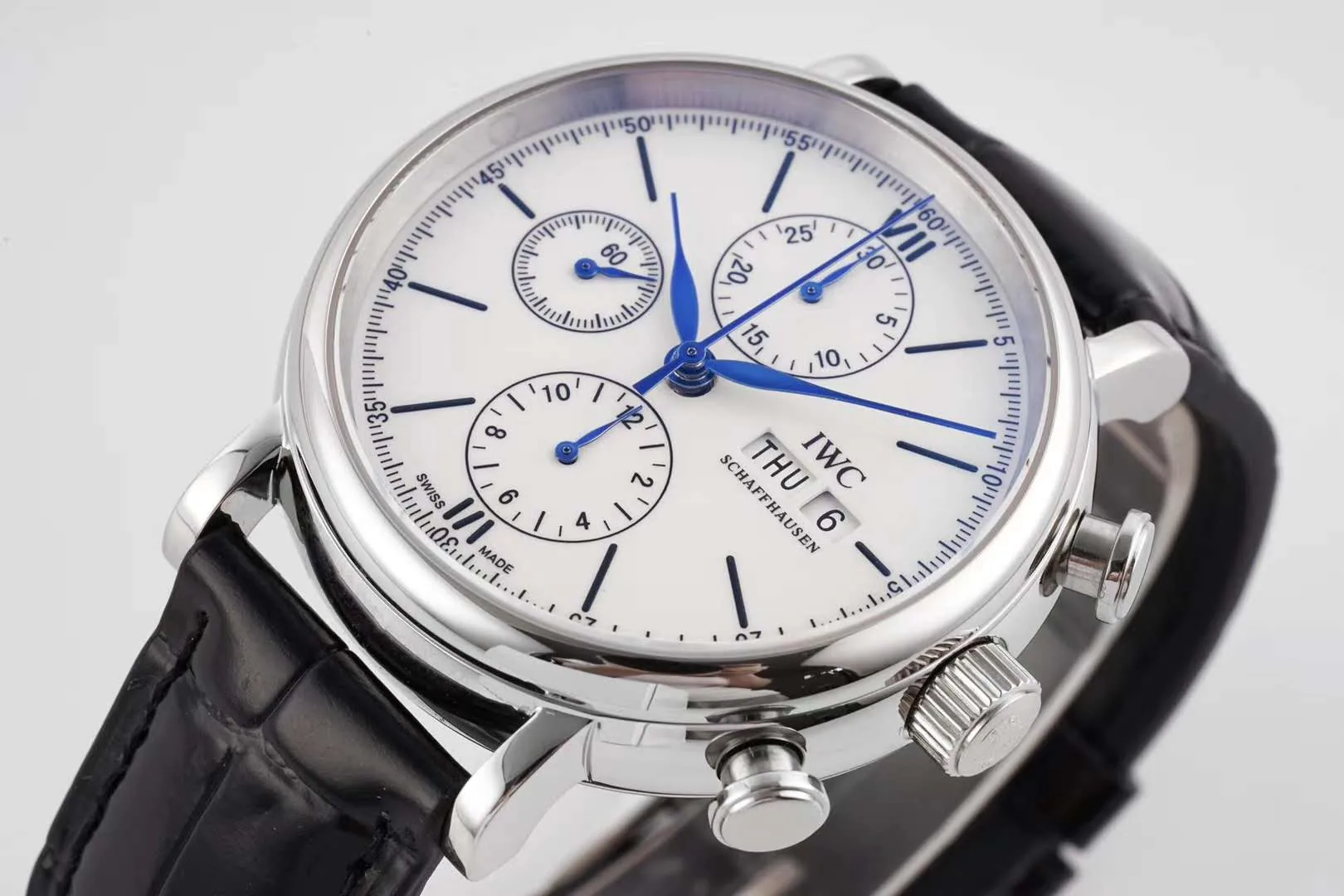 Portofino Chronograph IW391024 Edition “150 Years” quadrante bianco in acciaio - immagine 4