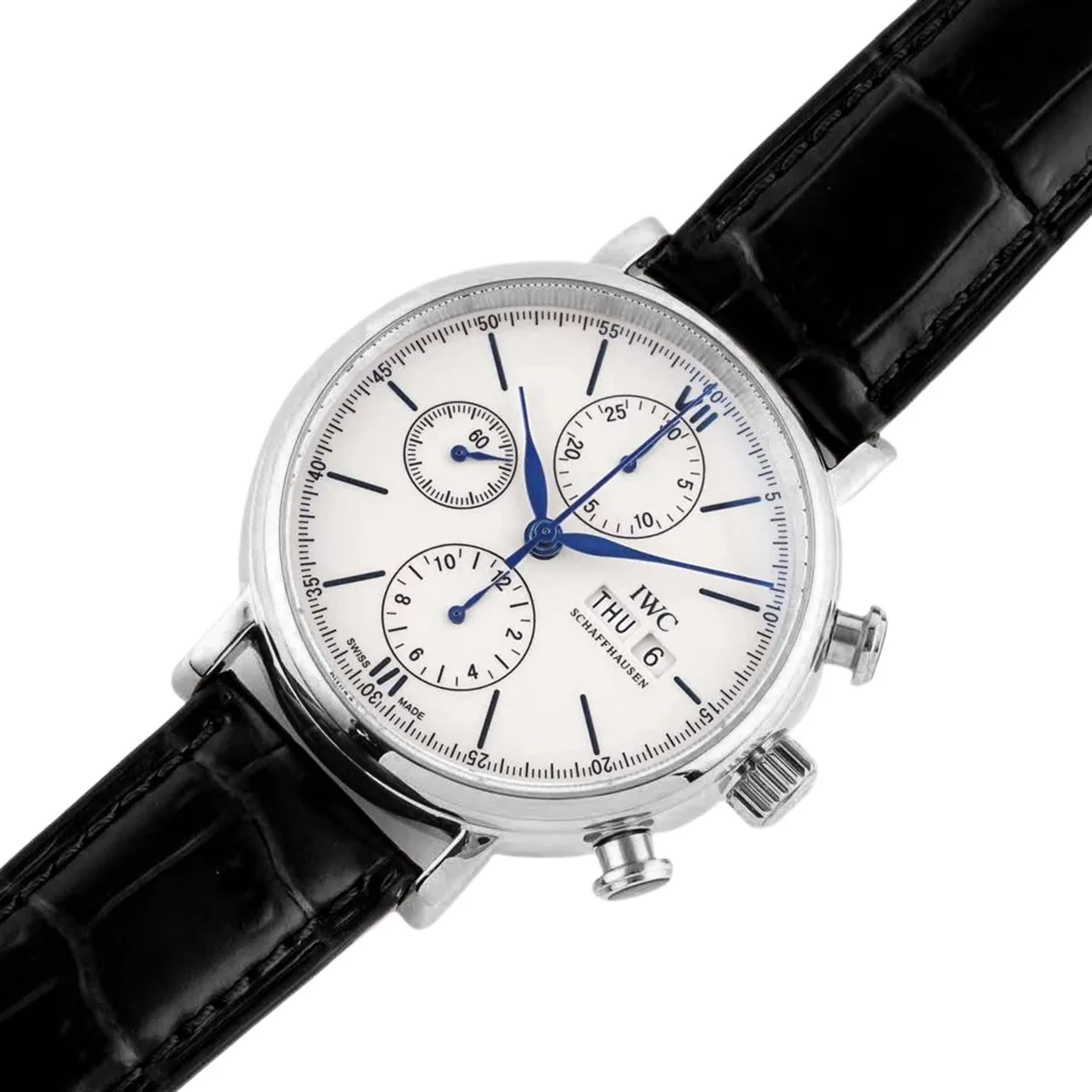 Portofino Chronograph IW391024 Edition “150 Years” quadrante bianco in acciaio - immagine 3
