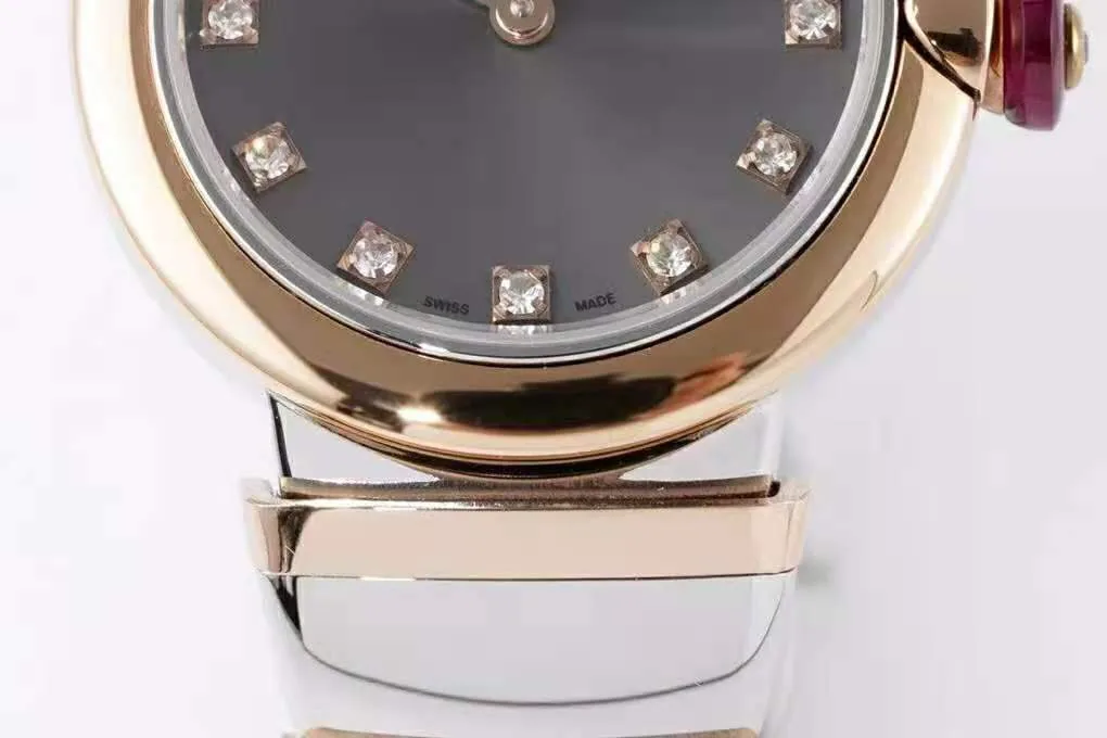 Lvcea esfera gris en oro rosa/acero - Imagen 3