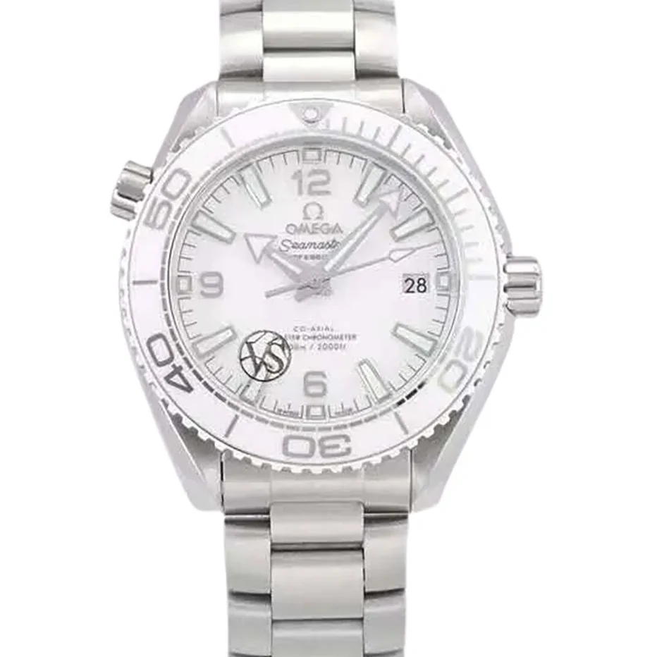 Seamaster Planet Ocean 600M Co-Axial Master Chronometer White Dial 39.5mm on Bracelet