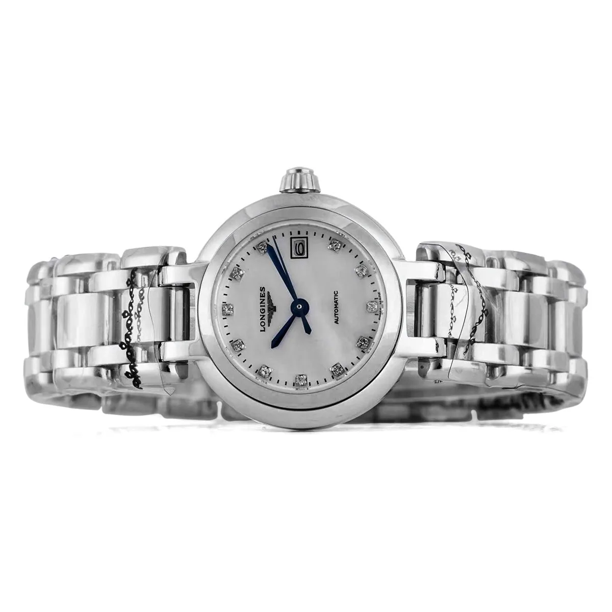 Primaluna quadrante MOP bianco con indici con diamanti - immagine 7