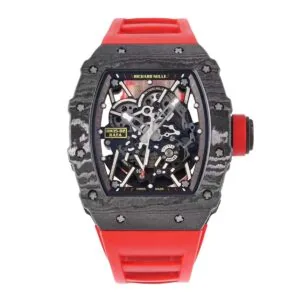 RM 035-02 Rafael Nadal NTPT-Carbon am roten Kautschukarmband