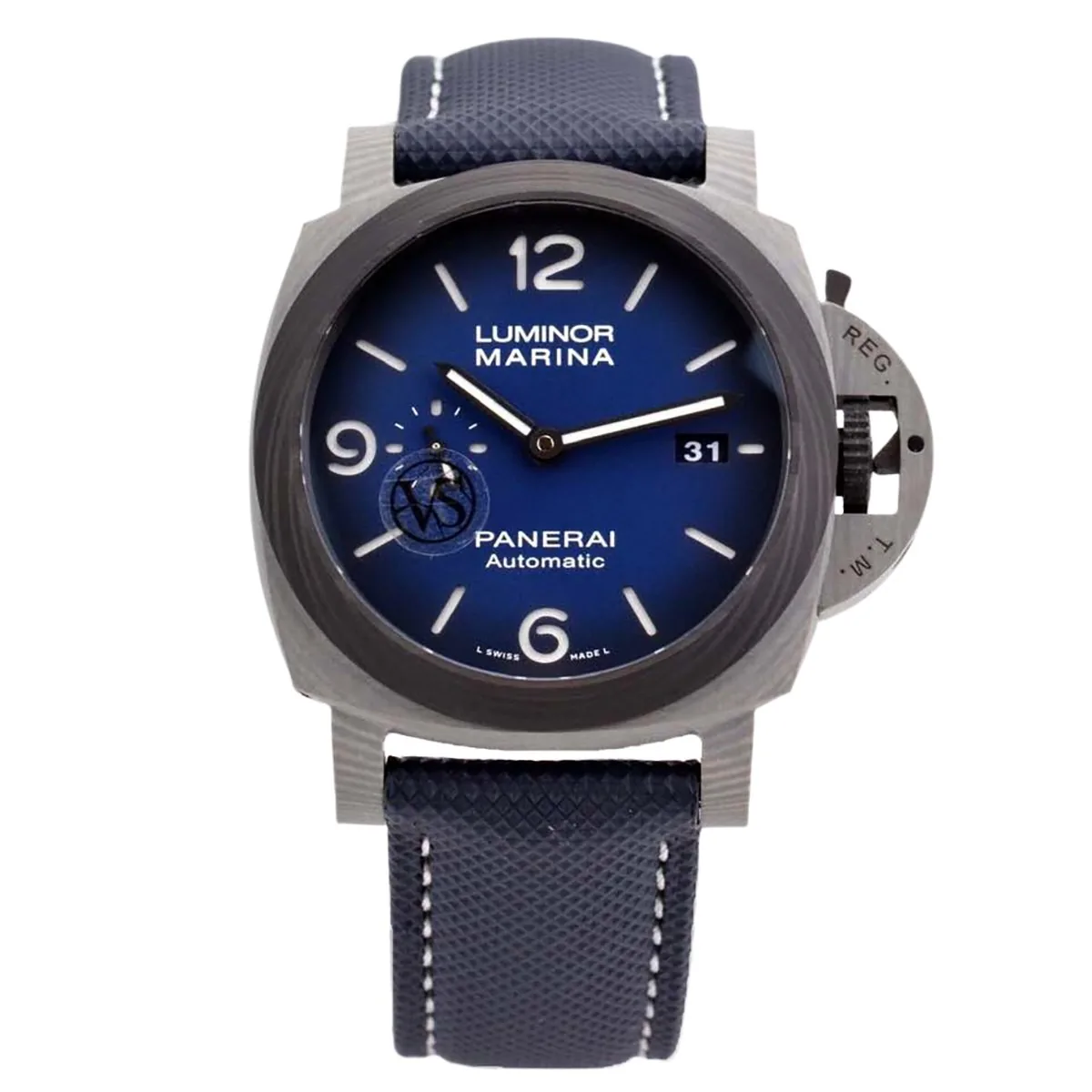 PAM1663 Lumminor Marina Fibratech™ Vulcano Blu 44mm