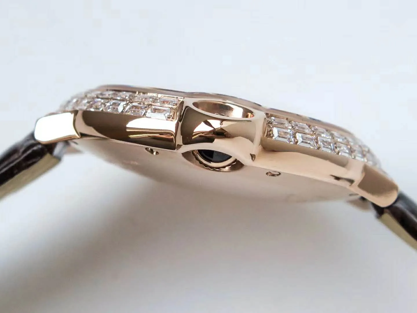 Ballon Bleu de Cartier 42mm quadrante bianco con diamanti in oro rosa - immagine 7