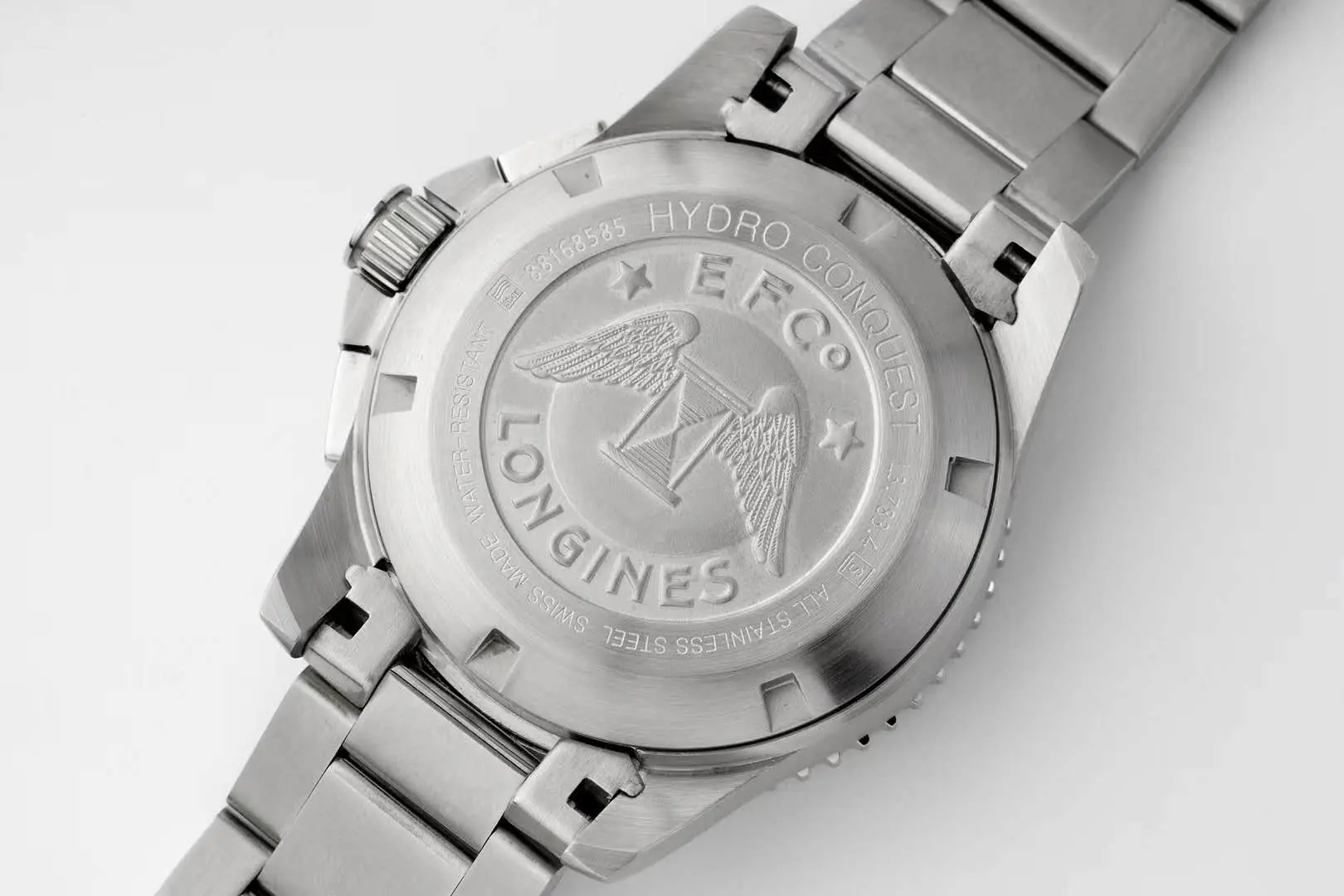 Hydroconquest schwarzes Zifferblatt am Armband – Bild 6