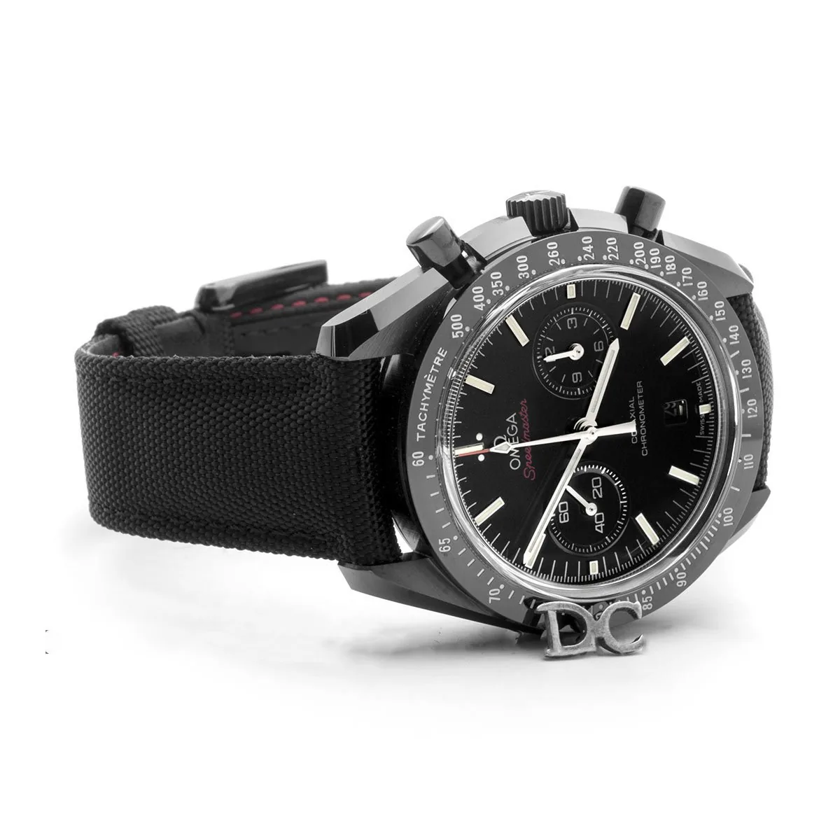 Speedmaster Moonwatch Co-Axial Chronograph ‘Dark Side of The Moon’ avec tachymètre blanc – Image 2