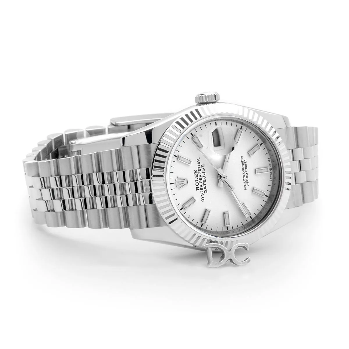 Datejust 36 116234 quadrante bianco con indici a bastone - immagine 5