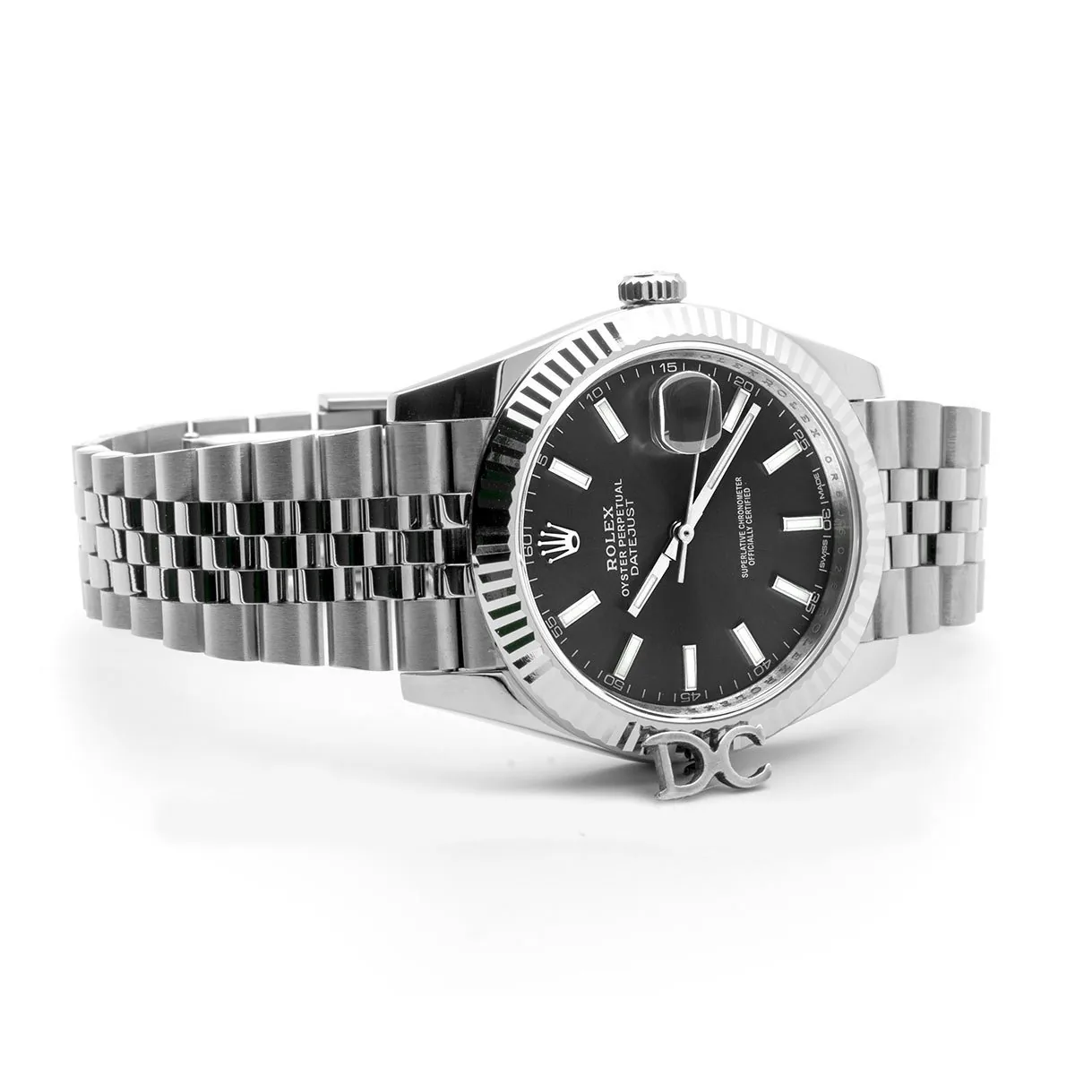 Datejust 41 126334 esfera gris índices de bastón en oro blanco - Imagen 2