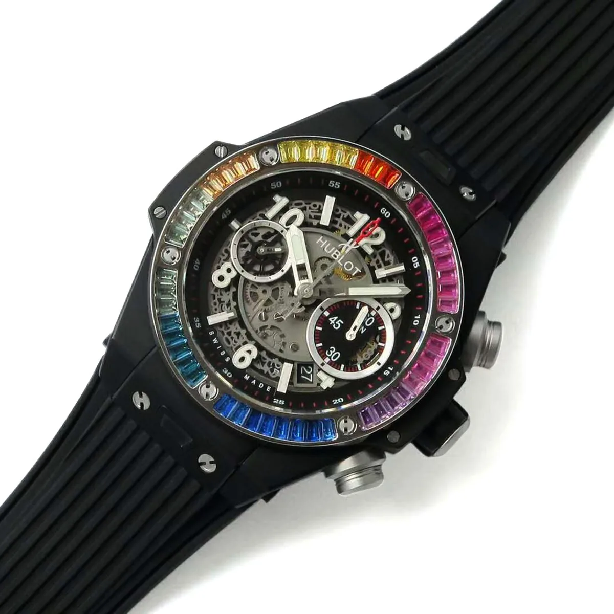 Big Bang Unico Black Magic avec diamants arc-en-ciel – Image 3