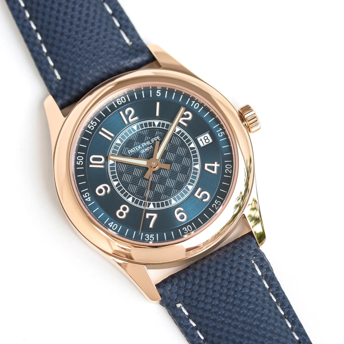 Calatrava 6007 Blue Dial in Rose Gold - Image 2