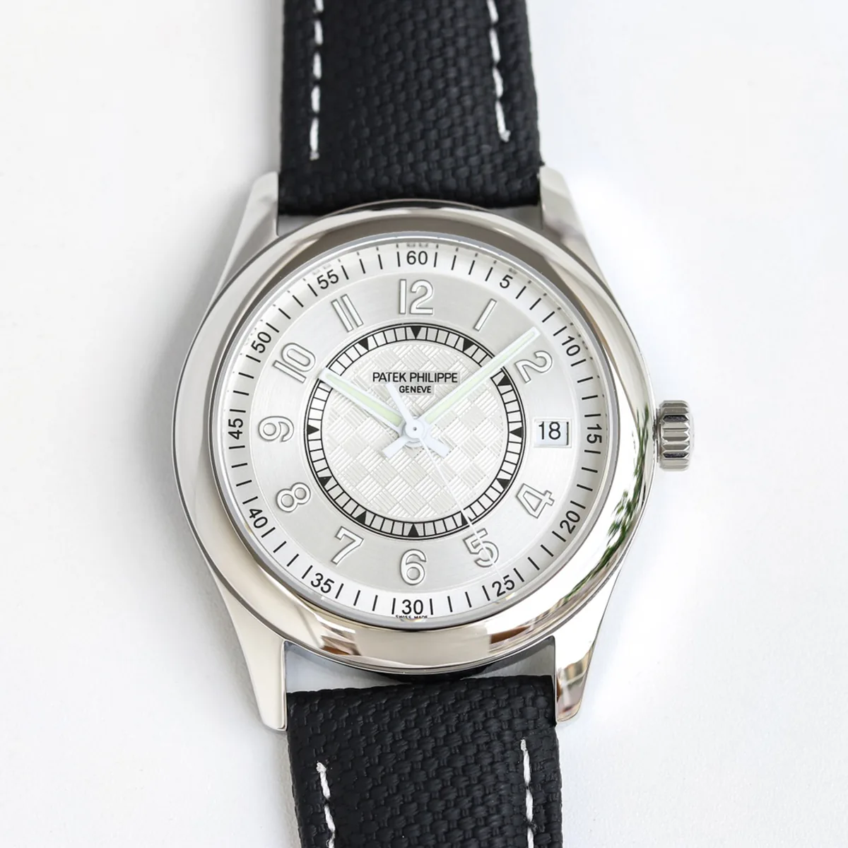 Calatrava 6007 White Dial in White Gold