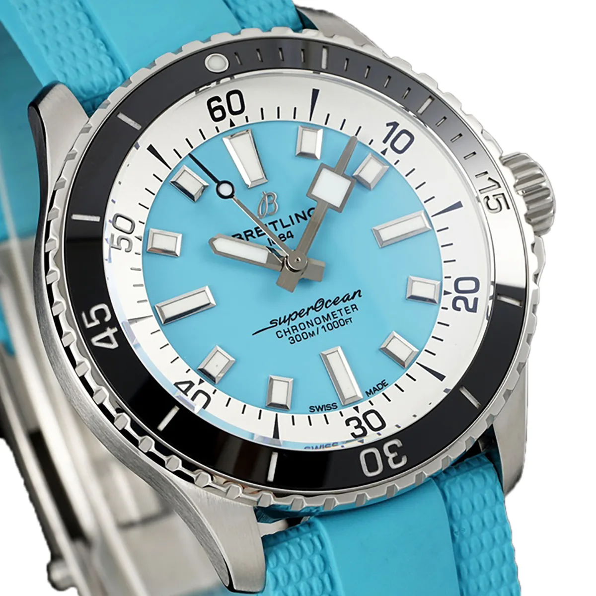 Superocean Automatic 44 Tiffany-blaues Zifferblatt Ref: A17376211L2S1 – Bild 3