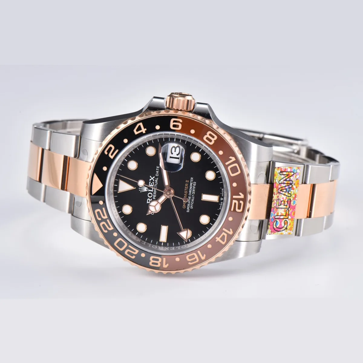 GMT Master II 126715 CHNR Clean Factory “Rootbeer” in oro rosa e acciaio - immagine 6