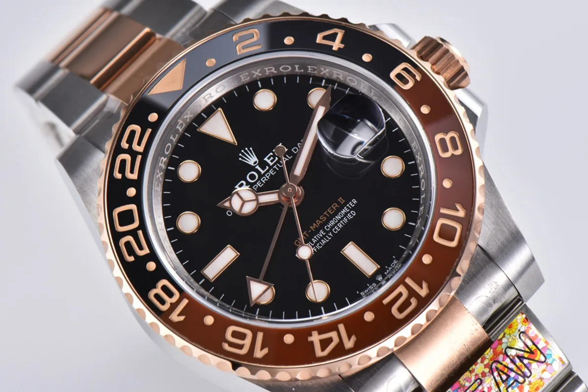 GMT Master II 126715 CHNR Clean Factory “Rootbeer” in oro rosa e acciaio - immagine 5