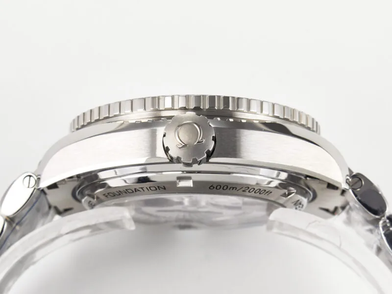 Planet Ocean 600M Co-Axial GMT 43.5mm VSF 1:1 Best Edition esfera azul bisel de cerámica azul con brazalete SS A8605 Super Clone - Imagen 12