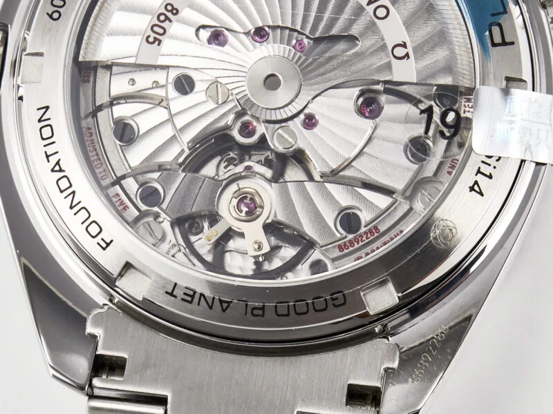Planet Ocean 600M Co-Axial GMT 43.5mm VSF 1:1 Best Edition esfera azul bisel de cerámica azul con brazalete SS A8605 Super Clone - Imagen 17