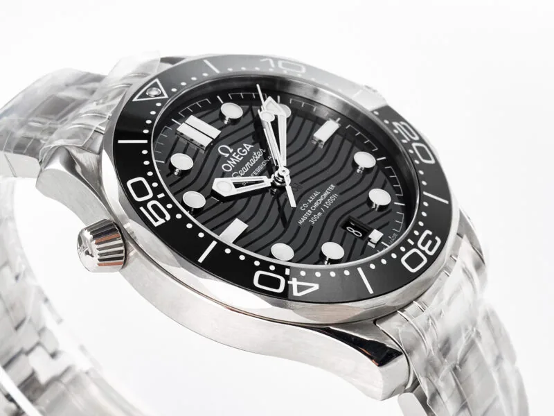 Seamaster Diver 300M VSF 1:1 Best Edition schwarze Keramik schwarzes Zifferblatt am SS-Armband A8800 V2 – Bild 8