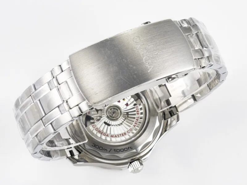 Seamaster Diver 300M VSF 1:1 Best Edition schwarze Keramik schwarzes Zifferblatt am SS-Armband A8800 V2 – Bild 29
