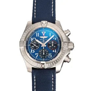 Avenger B01 Chronograph 45 Blue Dial in Steel