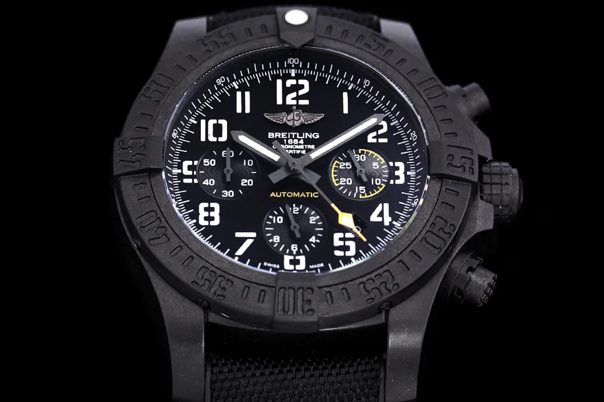 Avenger Hurricane Black Dial on Black Nylon Strap