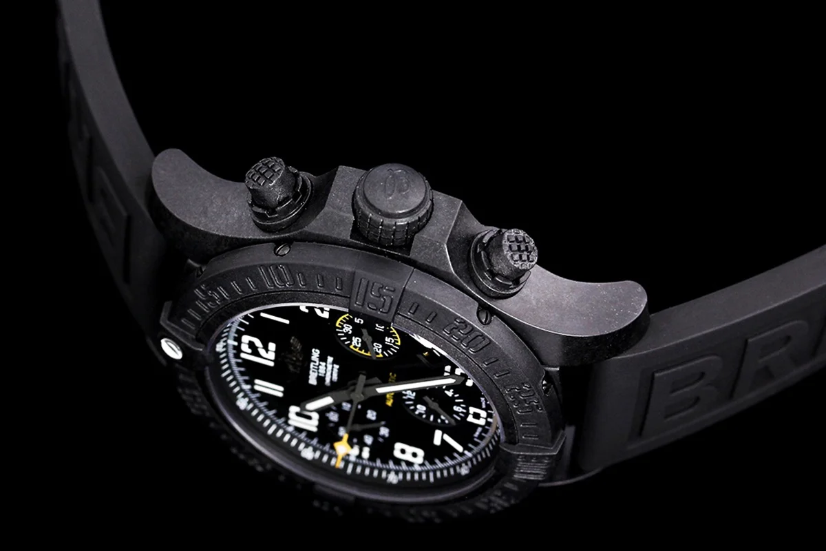 Avenger Hurricane Black Dial on Black Rubber Strap