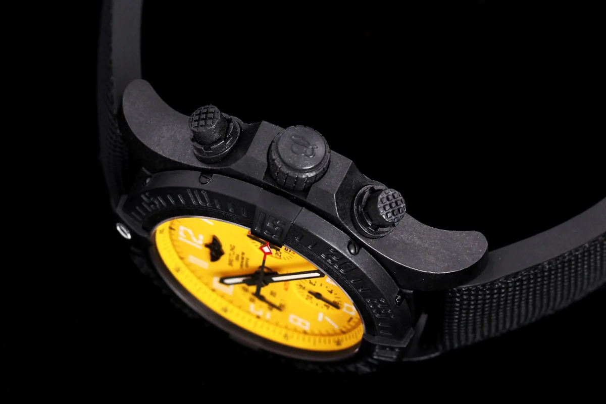 Avenger Hurricane Yellow Dial on Black Nylon Strap