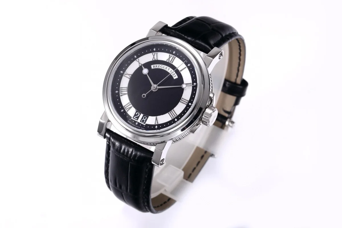 Breguet Marine Automatic Big Date 5817 Black Dial Watch in Steel