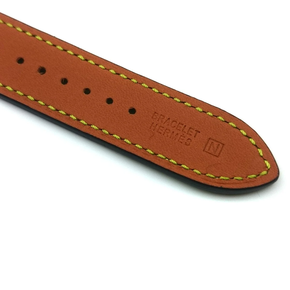 Cape Cod Tonneau Rose Gold with Diamond Bezel on Orange Epsom Leather Strap