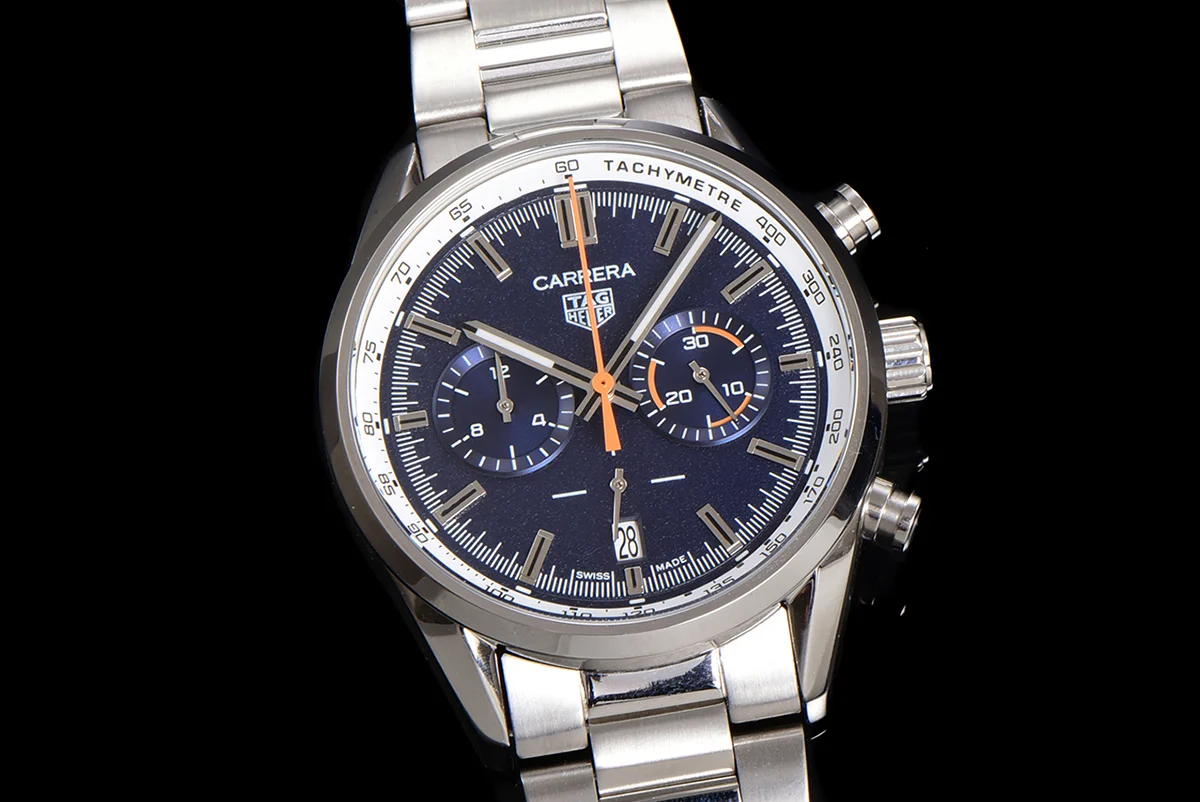 Carrera Chronograph 43 Blue Dial