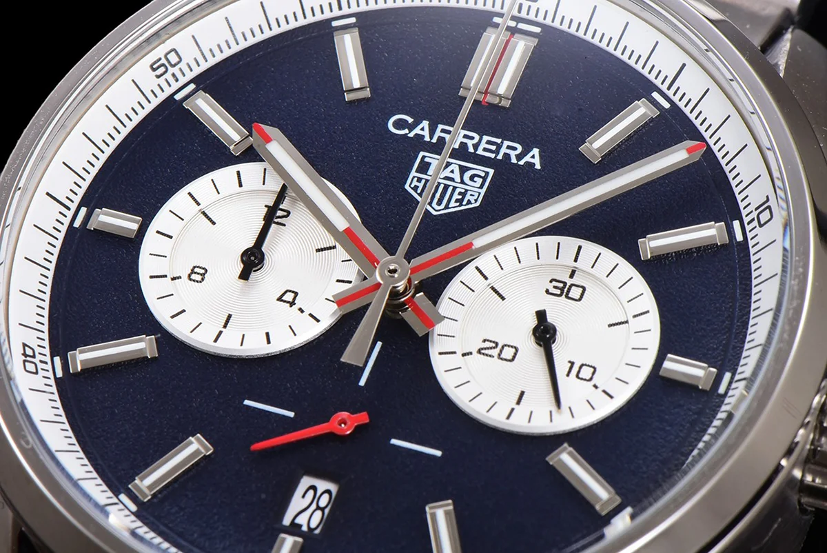 Carrera Chronograph 43 Blue Dial