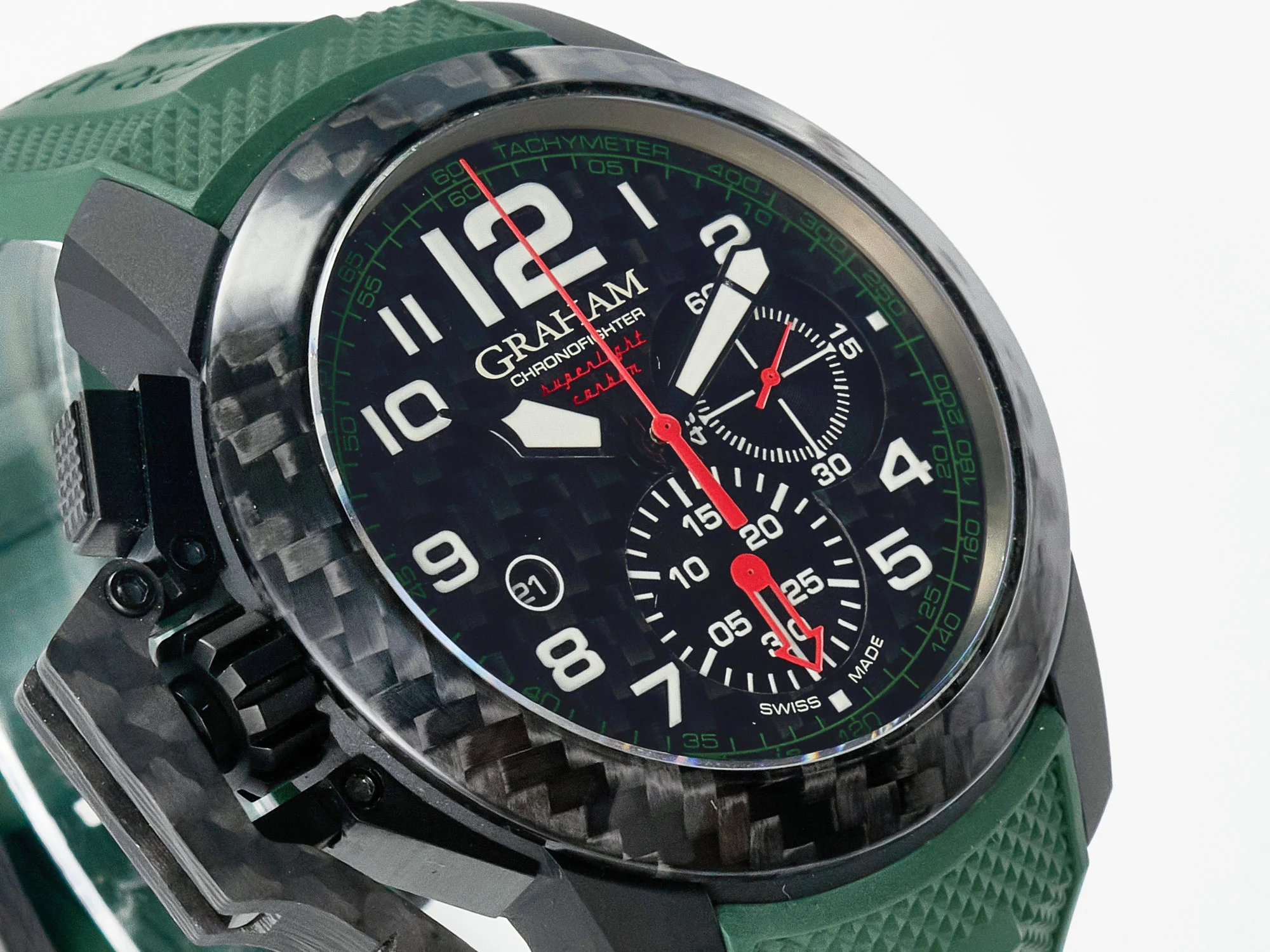 Chronofighter Superlight JKF 1:1 Best Edition on Green Rubber Strap A7750