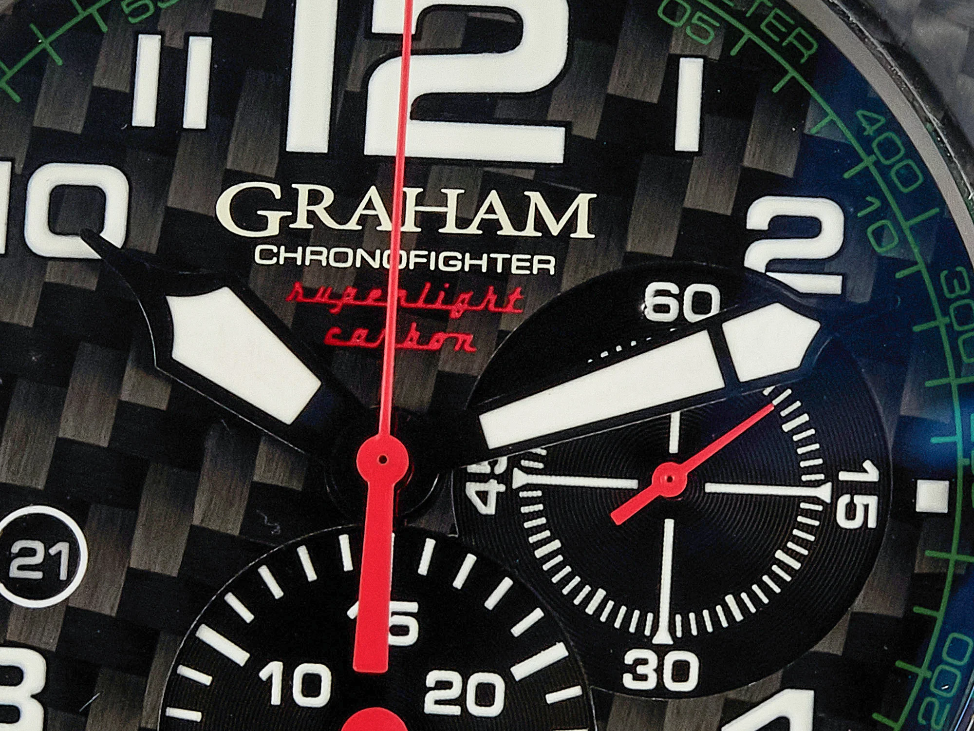Chronofighter Superlight JKF 1:1 Best Edition on Green Rubber Strap A7750