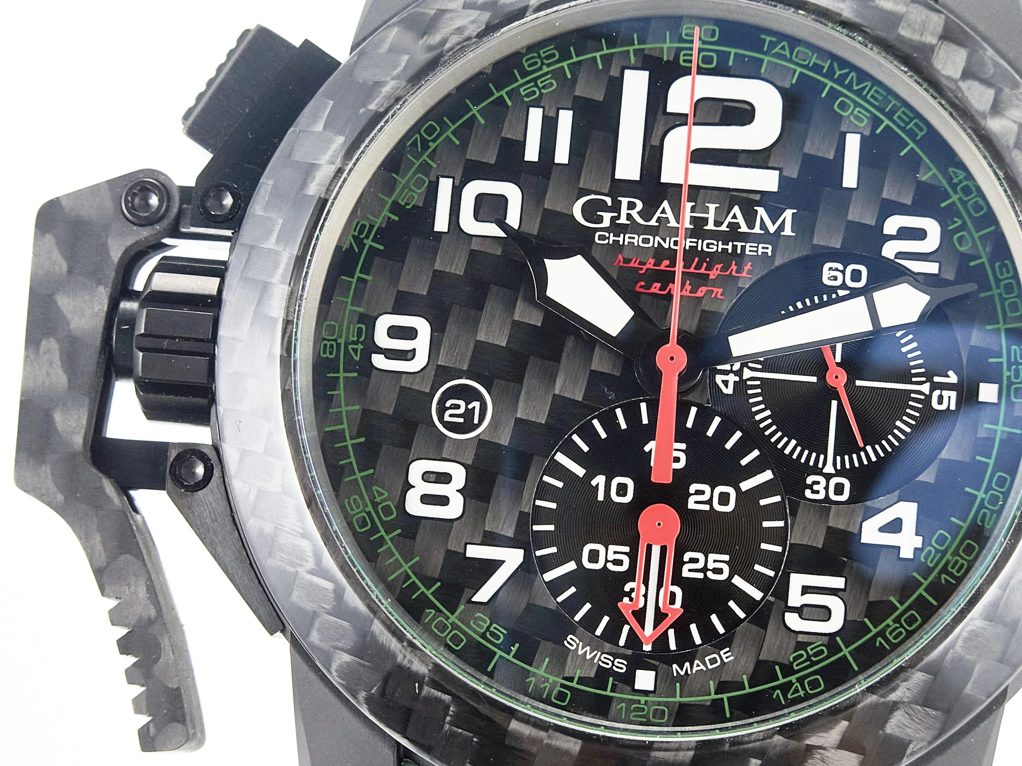 Chronofighter Superlight JKF 1:1 Best Edition on Green Rubber Strap A7750