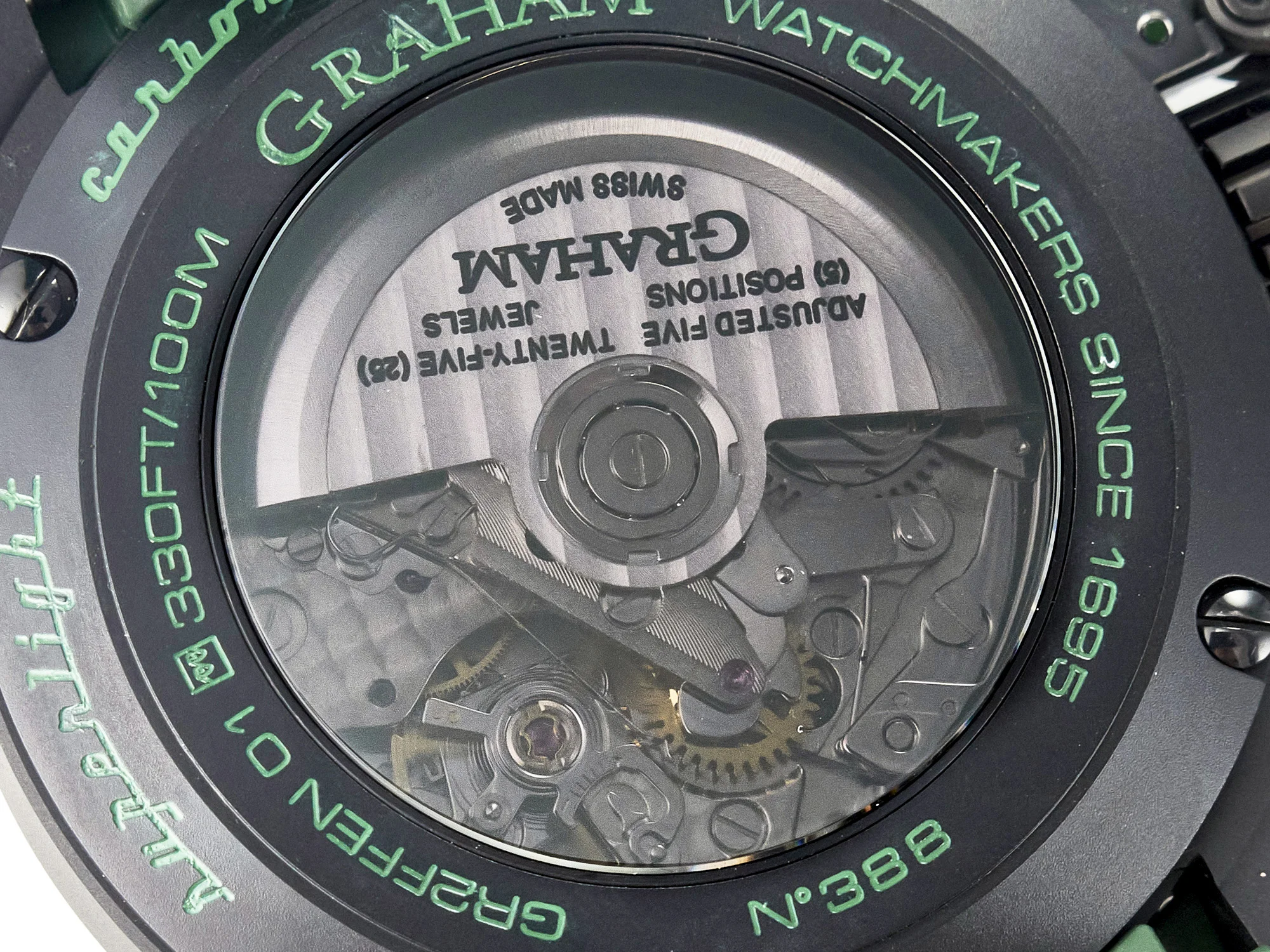 Chronofighter Superlight JKF 1:1 Best Edition on Green Rubber Strap A7750