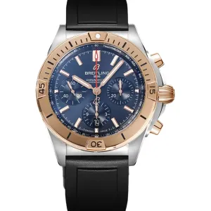 Chronomat B01 42 Blue Dial in Rose Gold