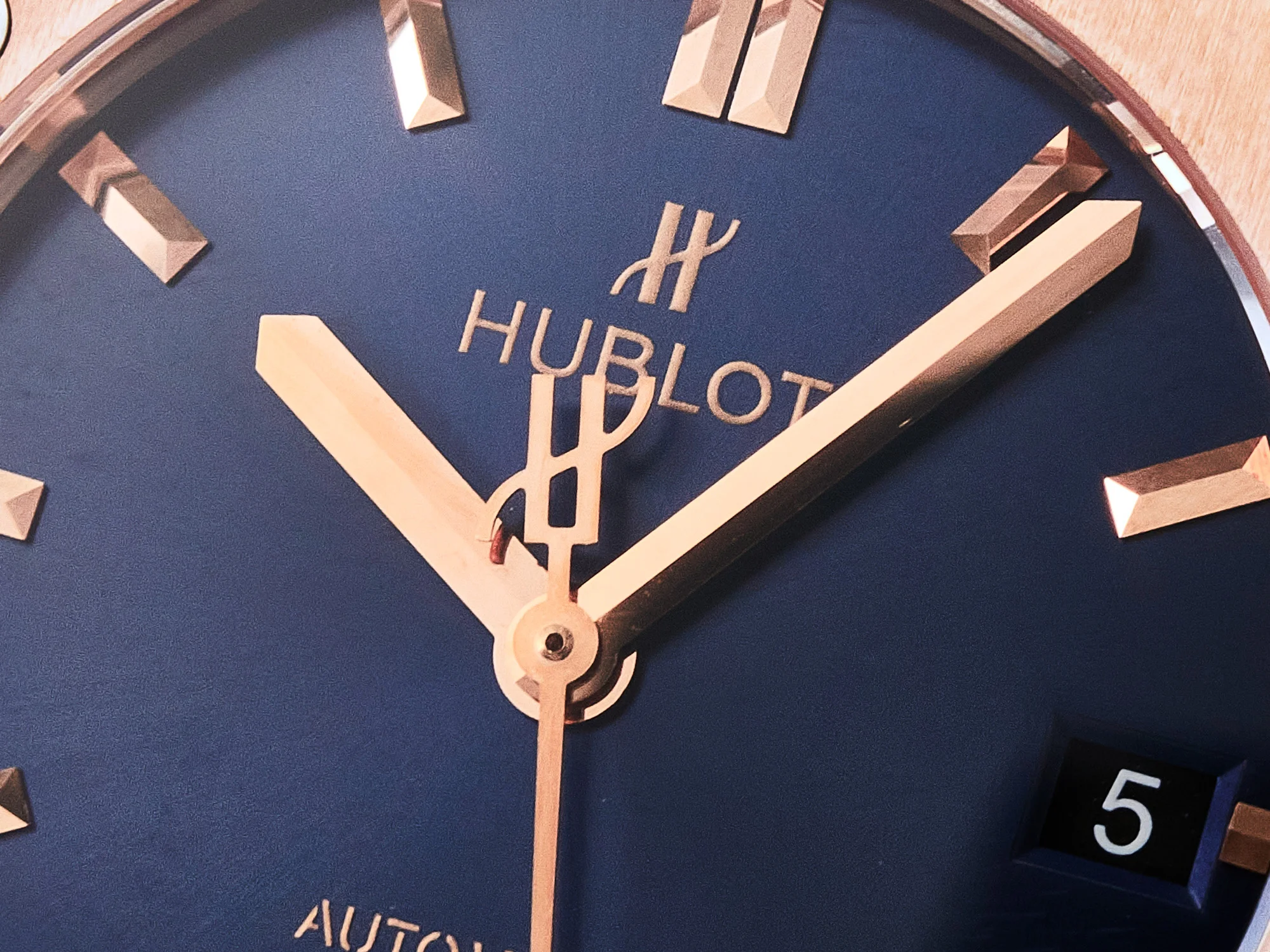 Classic Fusion 38mm RG JJF 1:1 Best Edition Blue Dial on Blue Gummy Leather Strap