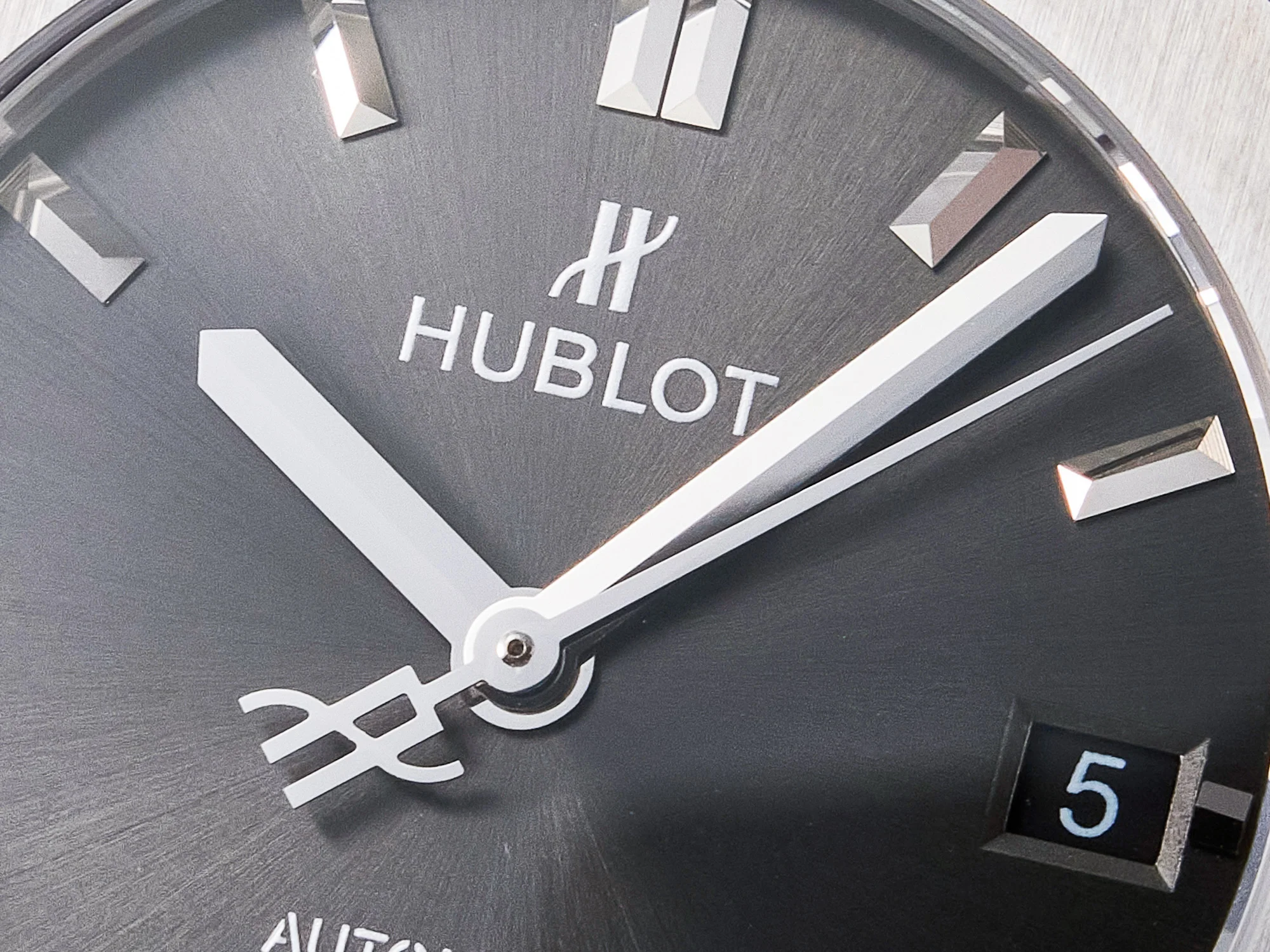 Classic Fusion 38mm SS JJF 1:1 Best Edition Gray Dial on Black Gummy Leather Strap