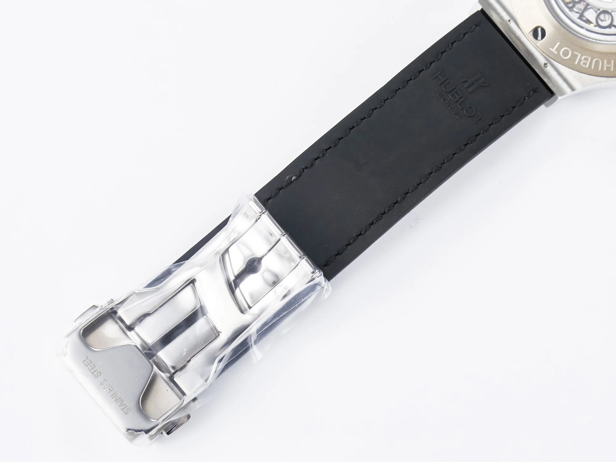 Classic Fusion 38mm SS JJF 1:1 Best Edition Gray Dial on Black Gummy Leather Strap