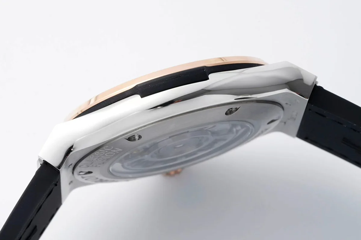 Classic Fusion Automatic 42mm Black Dial on Steel/Rose Gold