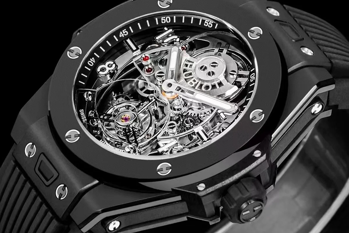 Classic Fusion Tourbillon 45mm with Ceramic Bezel Skeleton Dial in Ceramic