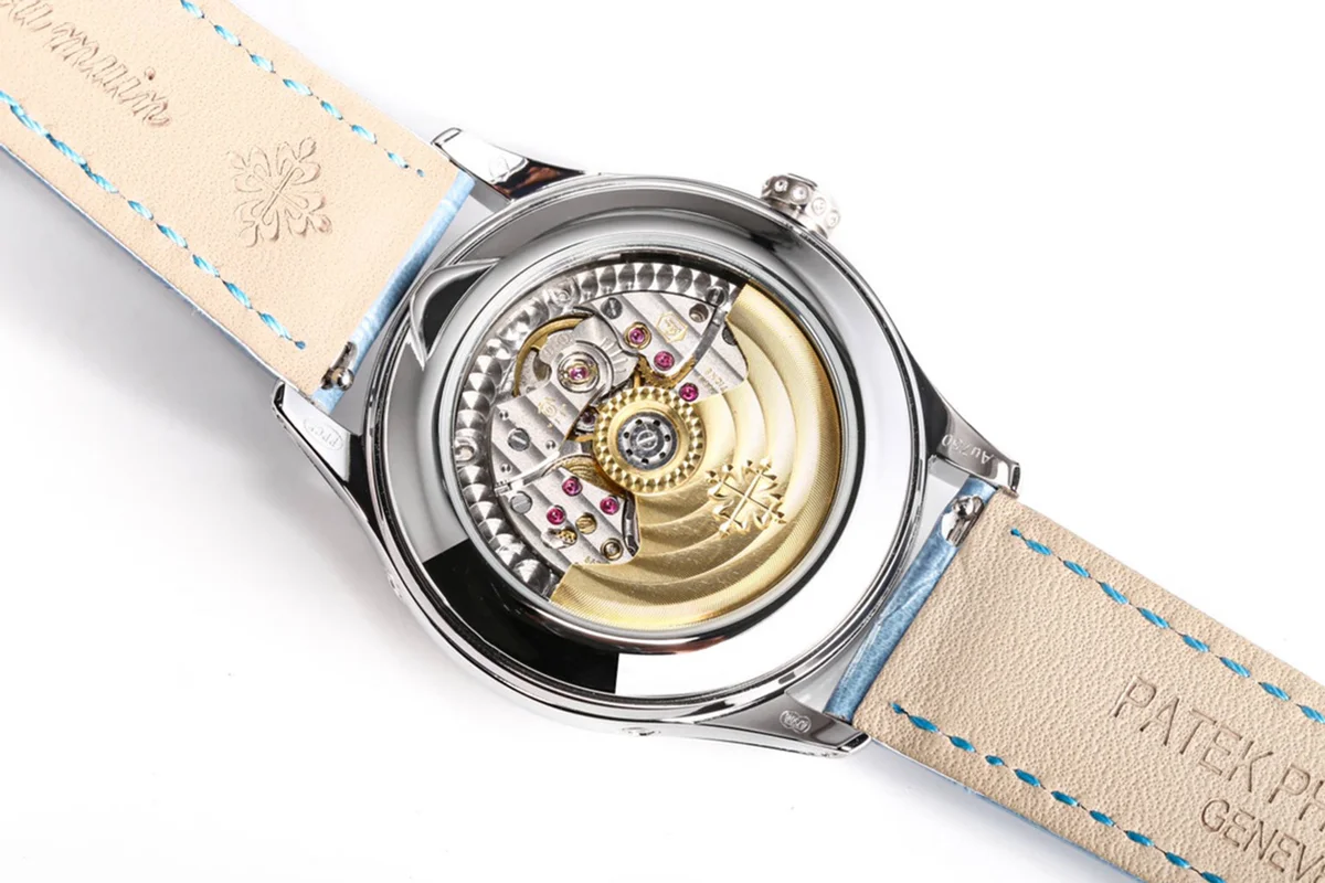 Complications 4948G Annual Calendar Moonphase Blue Dial in White Gold on Leather Strap