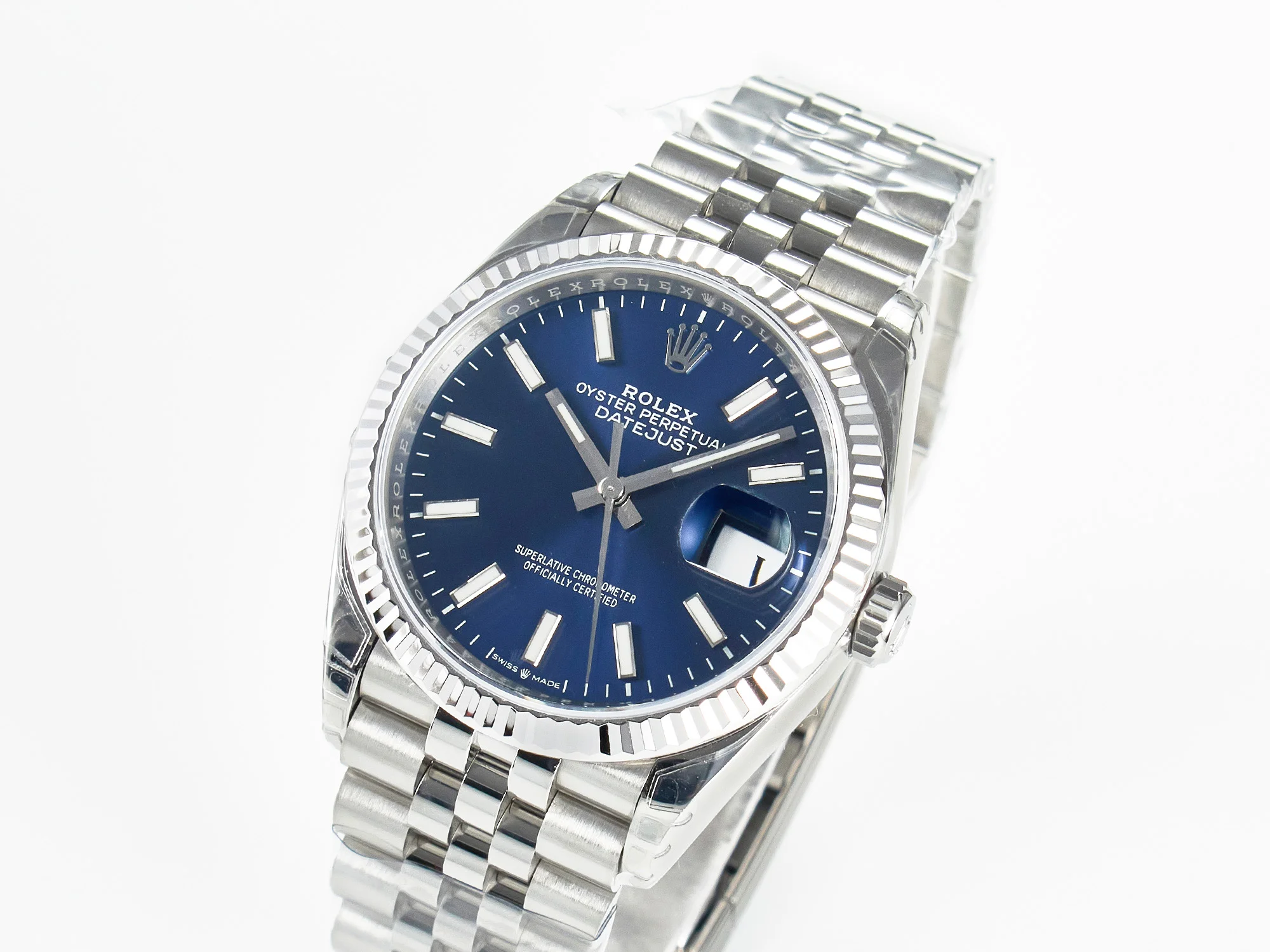 DateJust 36 126234 904L SS VSF 1:1 Best Edition Blue Dial on Jubilee Bracelet VS3235